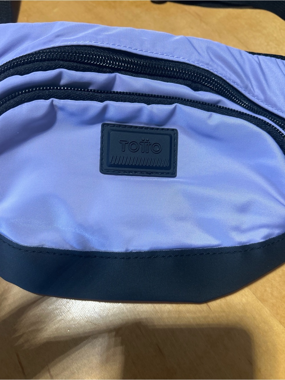 Purple & black fanny pack